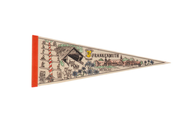Frankenmuth Michigan Felt Flag Pennant // ONH Item 11467