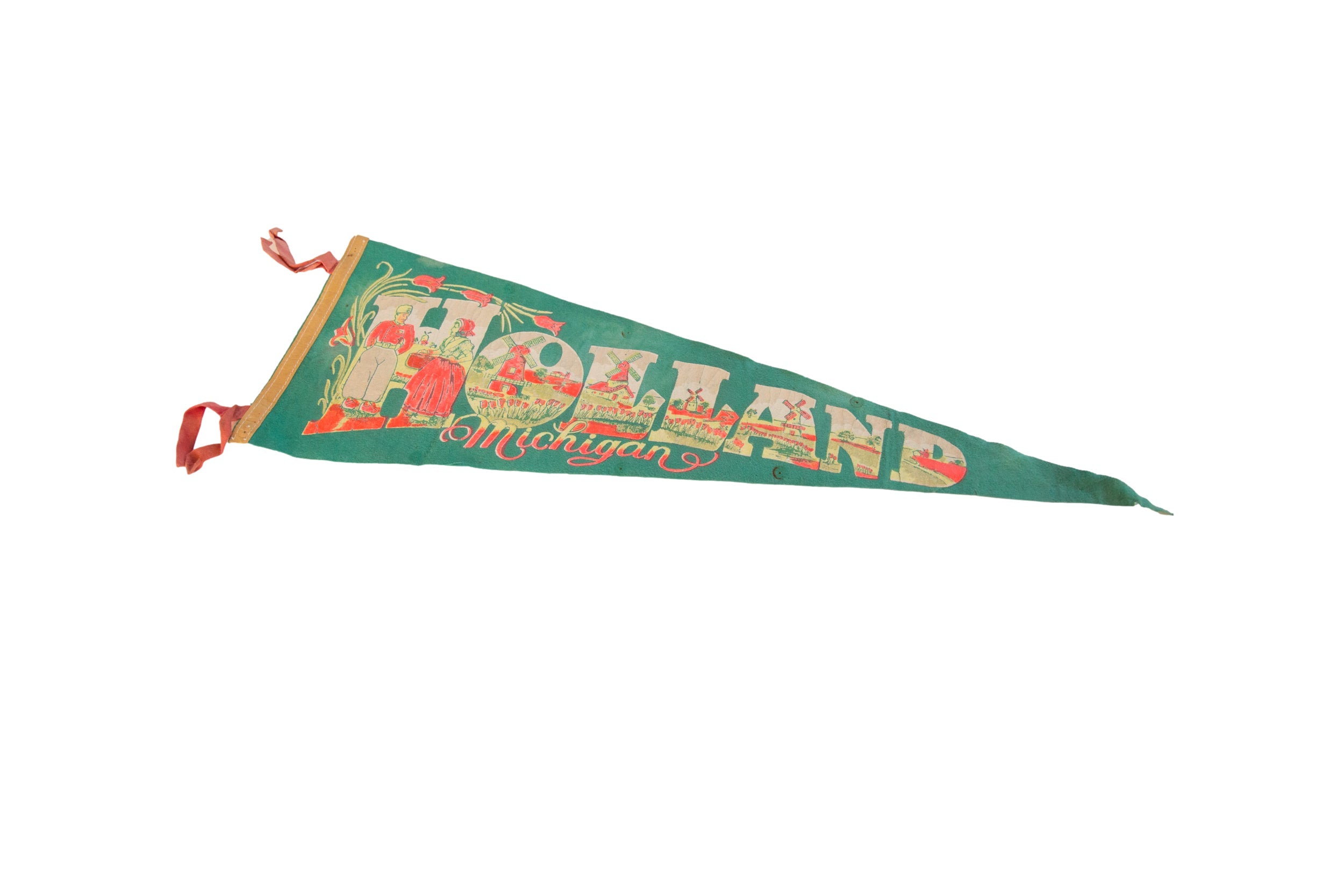 Holland Michigan Felt Flag Pennant // ONH Item 11477 Image 1