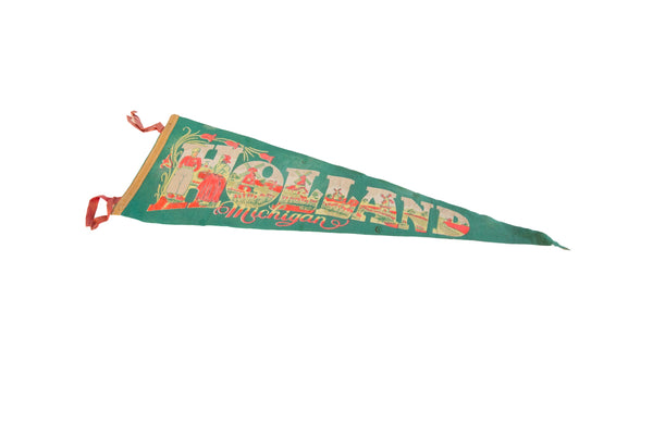Holland Michigan Felt Flag Pennant // ONH Item 11477 Image 1