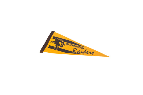 North Farmington Raiders Felt Flag Pennant // ONH Item 11481 Image 1