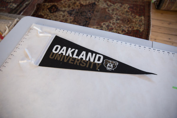 Oakland University Felt Flag Pennant
