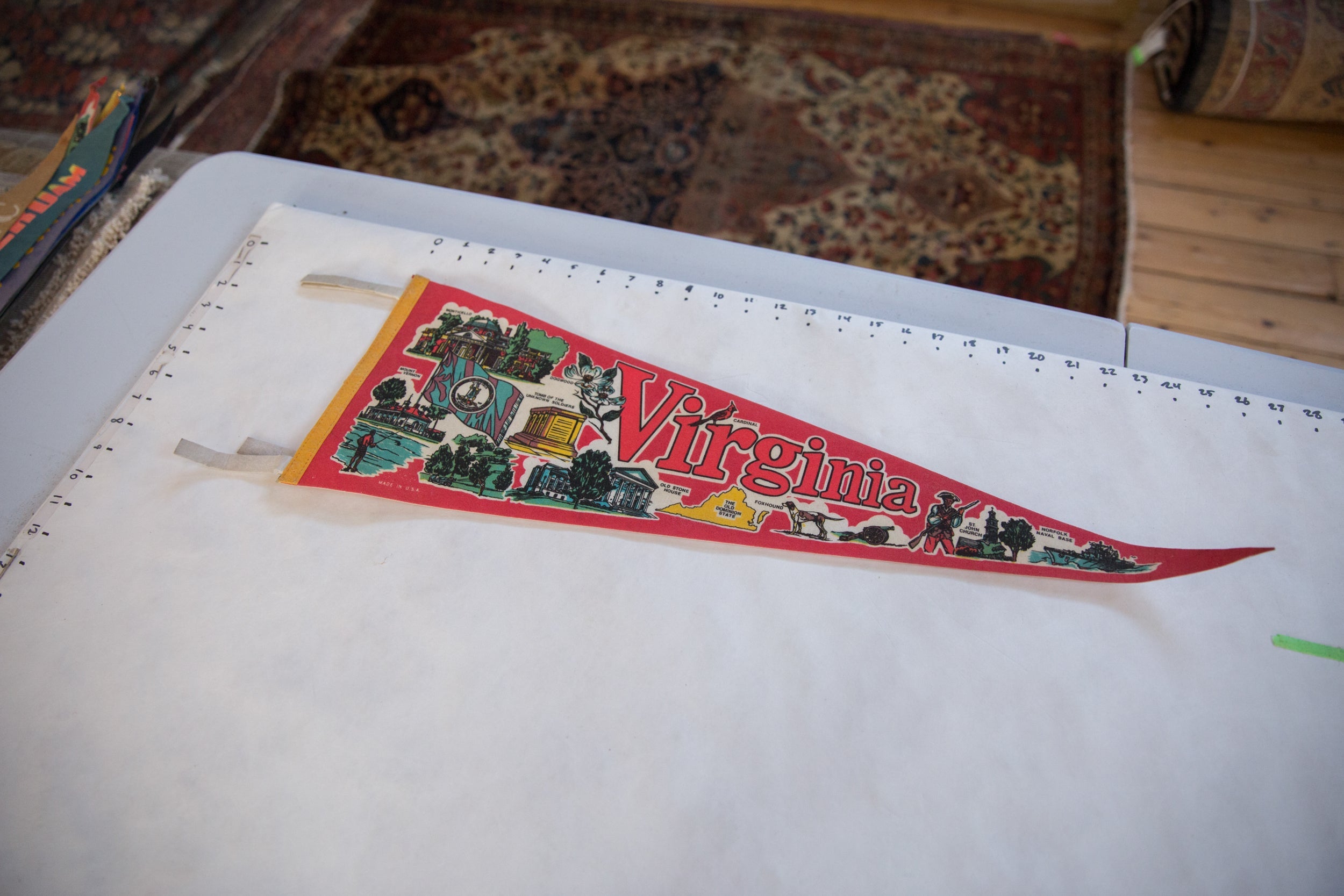 Vintage Newport RI Windjammers Flag Pennant