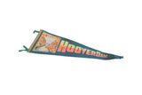 Complete Hoover Dam vintage pennant showing the graphic and green felt ties.
