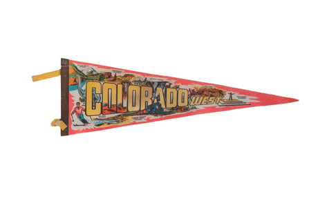 Colorado West Felt Flag Pennant // ONH Item 11503