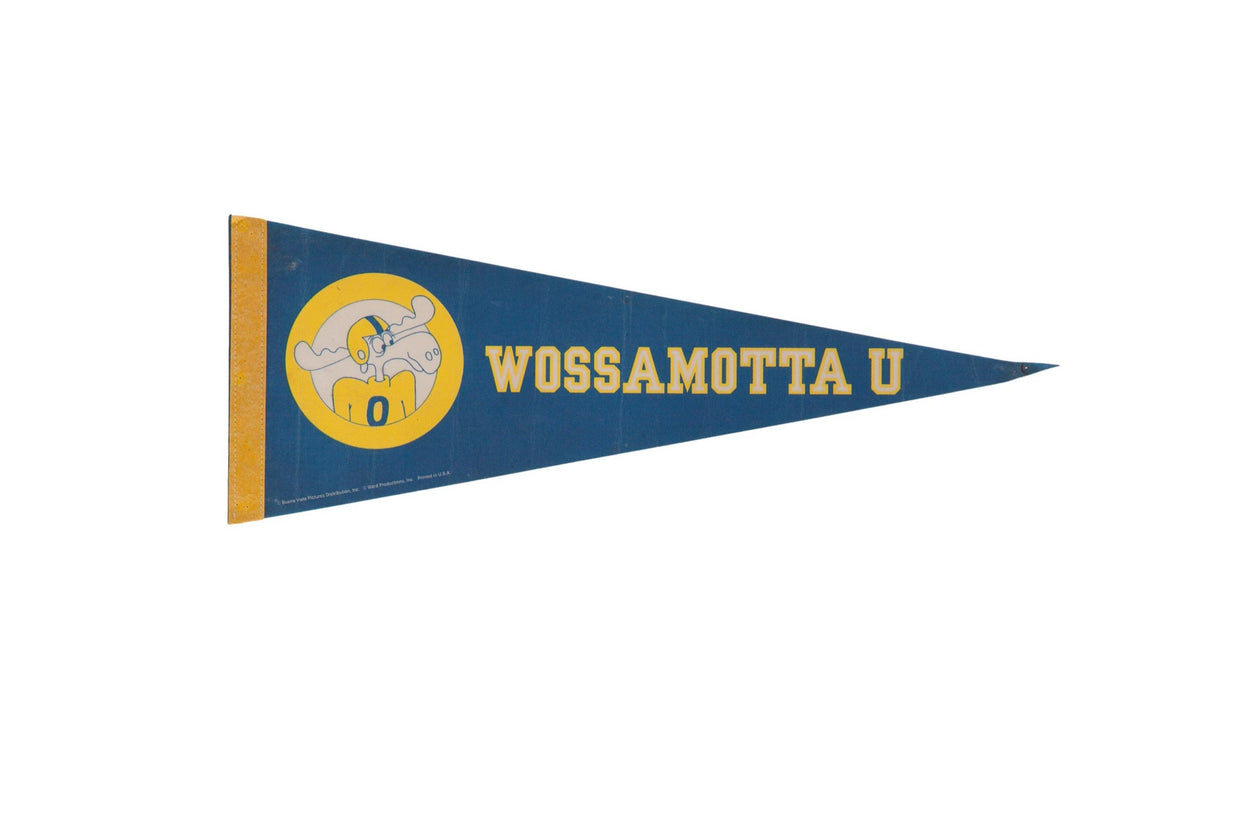 Wossamotta University Felt Flag Pennant // ONH Item 11510