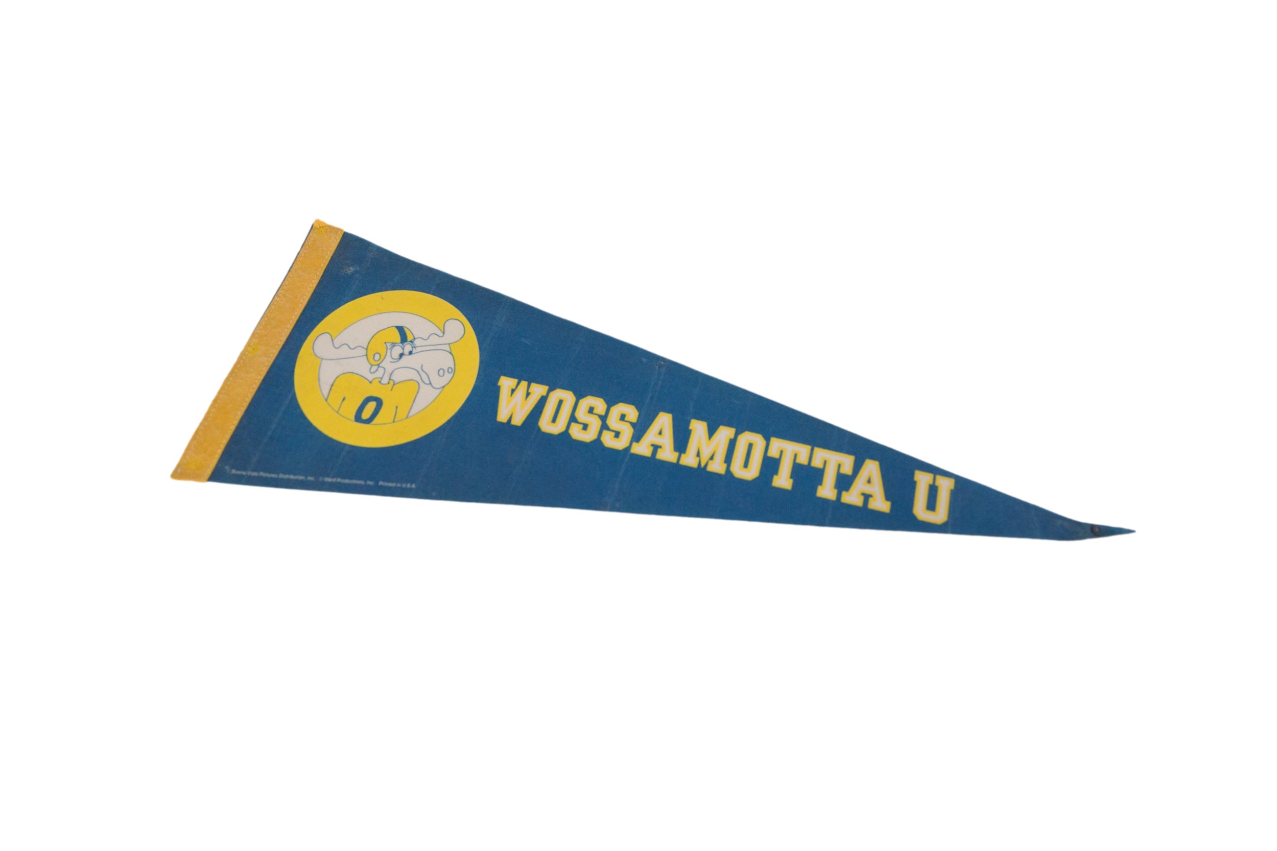 Wossamotta University Felt Flag Pennant // ONH Item 11510 Image 1