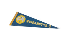 Wossamotta University Felt Flag Pennant // ONH Item 11510 Image 1