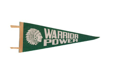 Warrior Power Felt Flag Pennant // ONH Item 11516