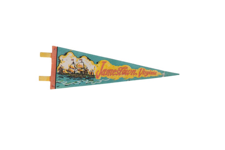 Jamestown Virginia Felt Flag Pennant // ONH Item 11519