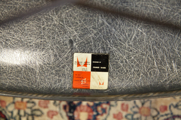 Rare Eames PAW Rope Edge Seng Swivel Chair in Elephant Grey // ONH Item 1152 Image 6