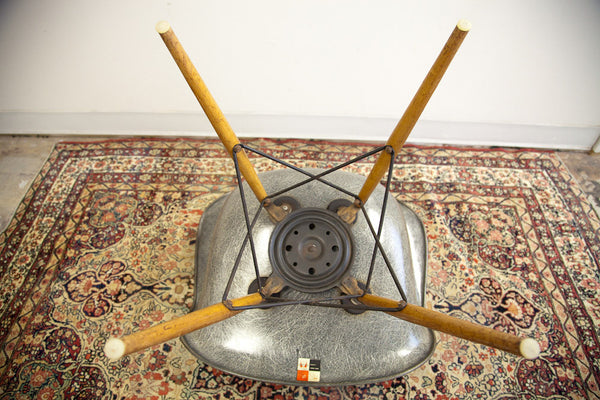 Rare Eames PAW Rope Edge Seng Swivel Chair in Elephant Grey // ONH Item 1152 Image 7