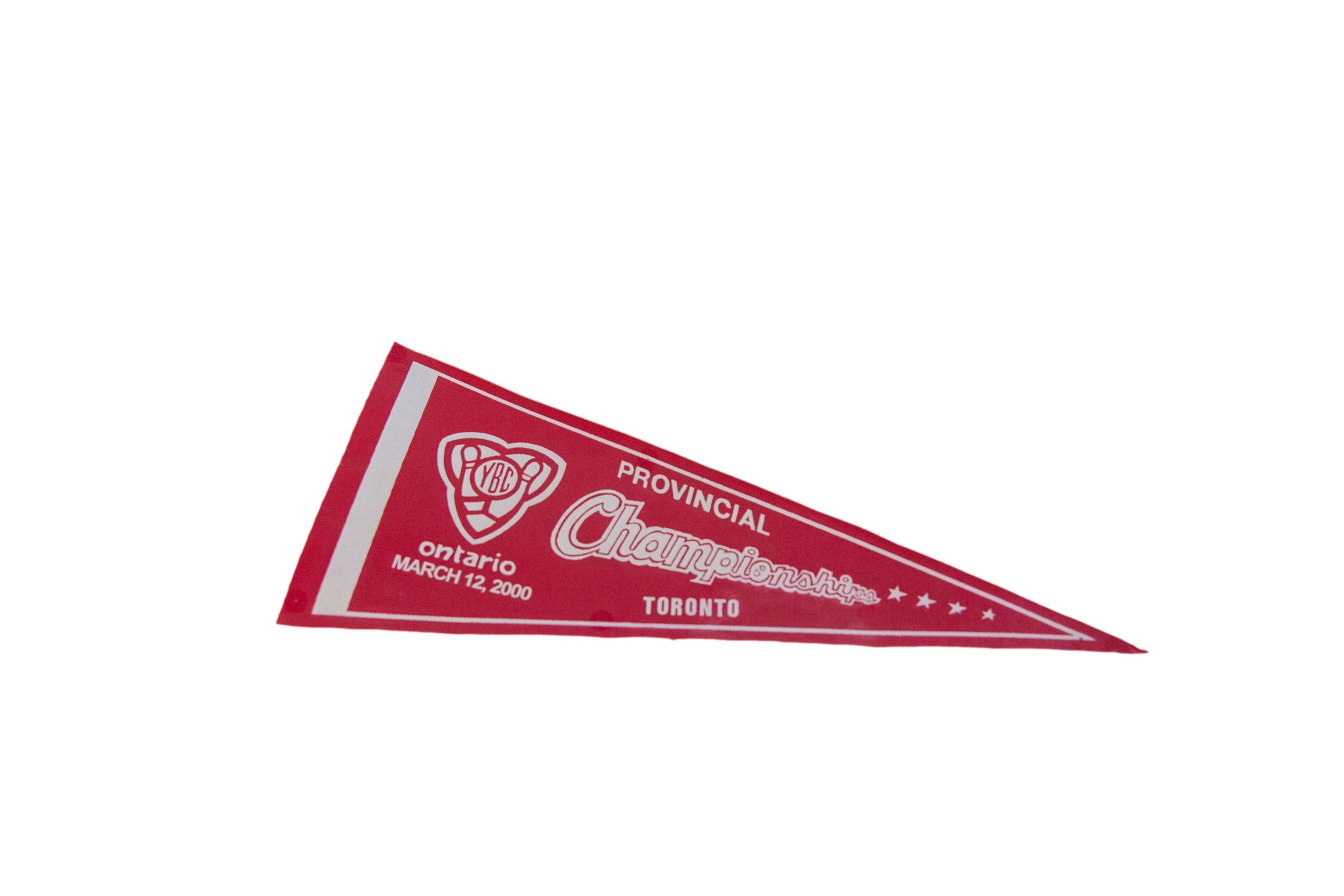 Toronto Provincial Championships 2000 Felt Flag Pennant // ONH Item 11525 Image 1