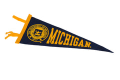 University of Michigan Felt Flag Pennant // ONH Item 11536 Image 1