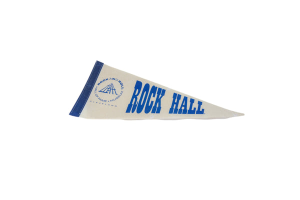 Rock Hall, Rock and Roll Hall of Fame Cleveland Felt Flag Pennant // ONH Item 11543 Image 1
