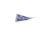 Dallas Cowboys vintage felt pennant detail, blue and silver helmet, DALLAS text.