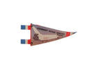 Vintage Kennedy Space Center felt pennant with a Space Shuttle graphic and red, white, and blue accents.
