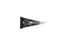 Vintage New Orleans Saints felt pennant featuring the classic green helmet logo on black.