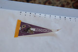 Vintage Washington Redskins pennant shown against a ruler to indicate scale.