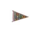 Vintage Deutsche Bundeslander felt pennant with colorful German state crests on a green background.