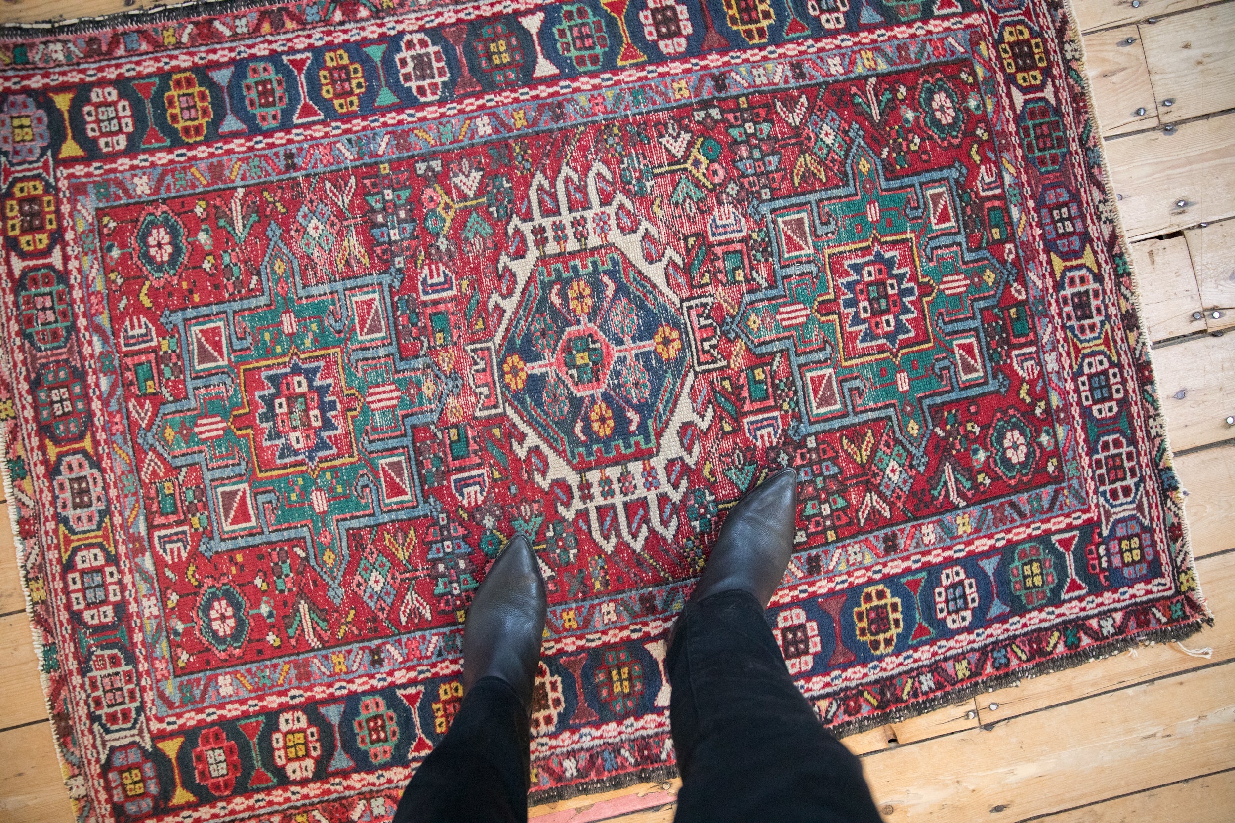 RESERVED 3.5x5 Vintage Karaja Rug // ONH Item 11589 Image 1