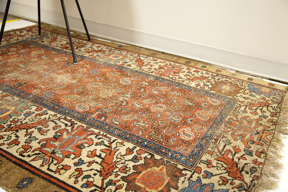 4x6 Worn Antique Persian Bakshaish Rug // ONH Item 1159 Image 1