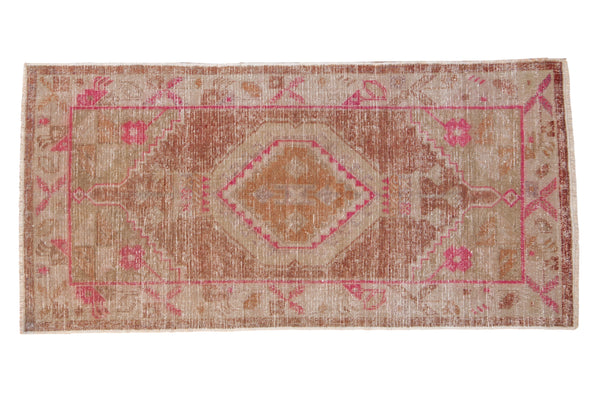 3x6 Vintage Distressed Oushak Rug Runner // ONH Item 11591
