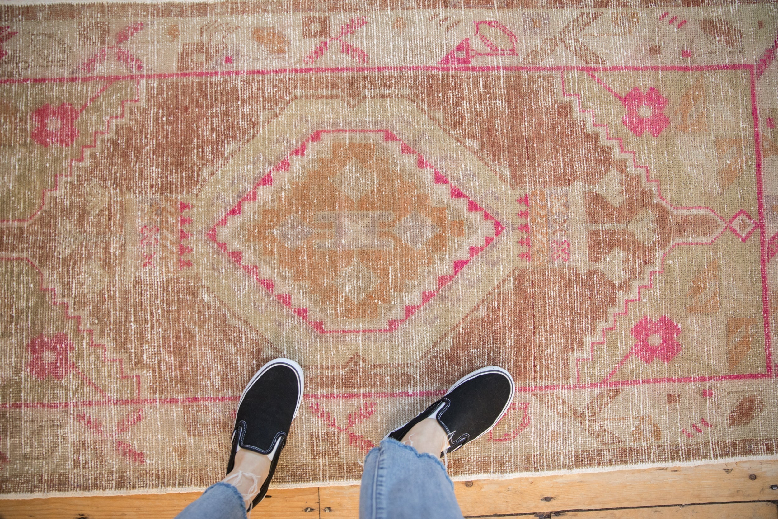 3x6 Vintage Distressed Oushak Rug Runner // ONH Item 11591 Image 1