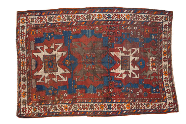 4.5x6.5 Vintage Caucasian Rug // ONH Item 11615