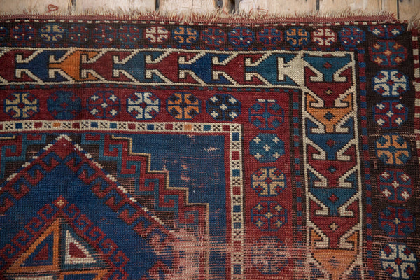 4x8.5 Antique Caucasian Rug Runner // ONH Item 11617 Image 2