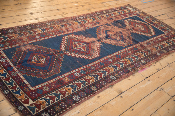 4x8.5 Antique Caucasian Rug Runner // ONH Item 11617 Image 5
