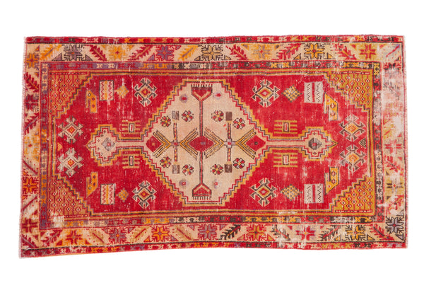 2.5x4.5 Vintage Distressed Oushak Rug // ONH Item 11618