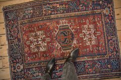 3.5x4.5 Vintage Karaja Square Rug // ONH Item 11626 Image 1