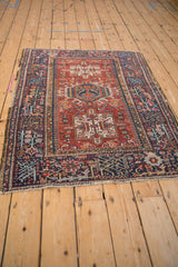 3.5x4.5 Vintage Karaja Square Rug // ONH Item 11626 Image 6