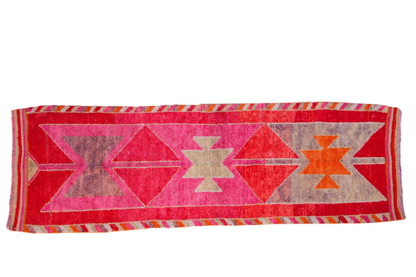 3.5x11 Vintage Distressed Kurd Rug Runner // ONH Item 11628