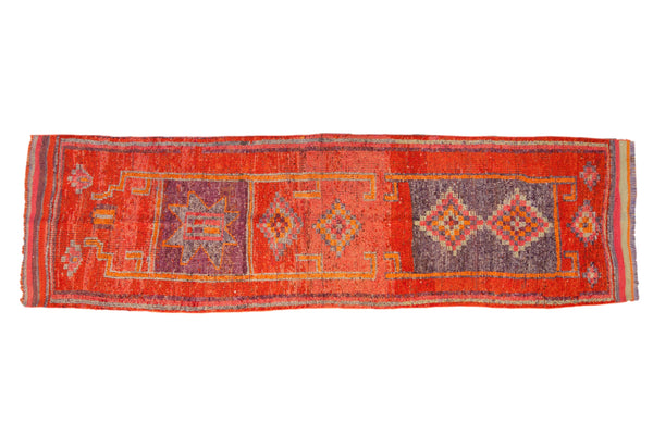 3x11 Vintage Distressed Kurd Rug Runner // ONH Item 11629
