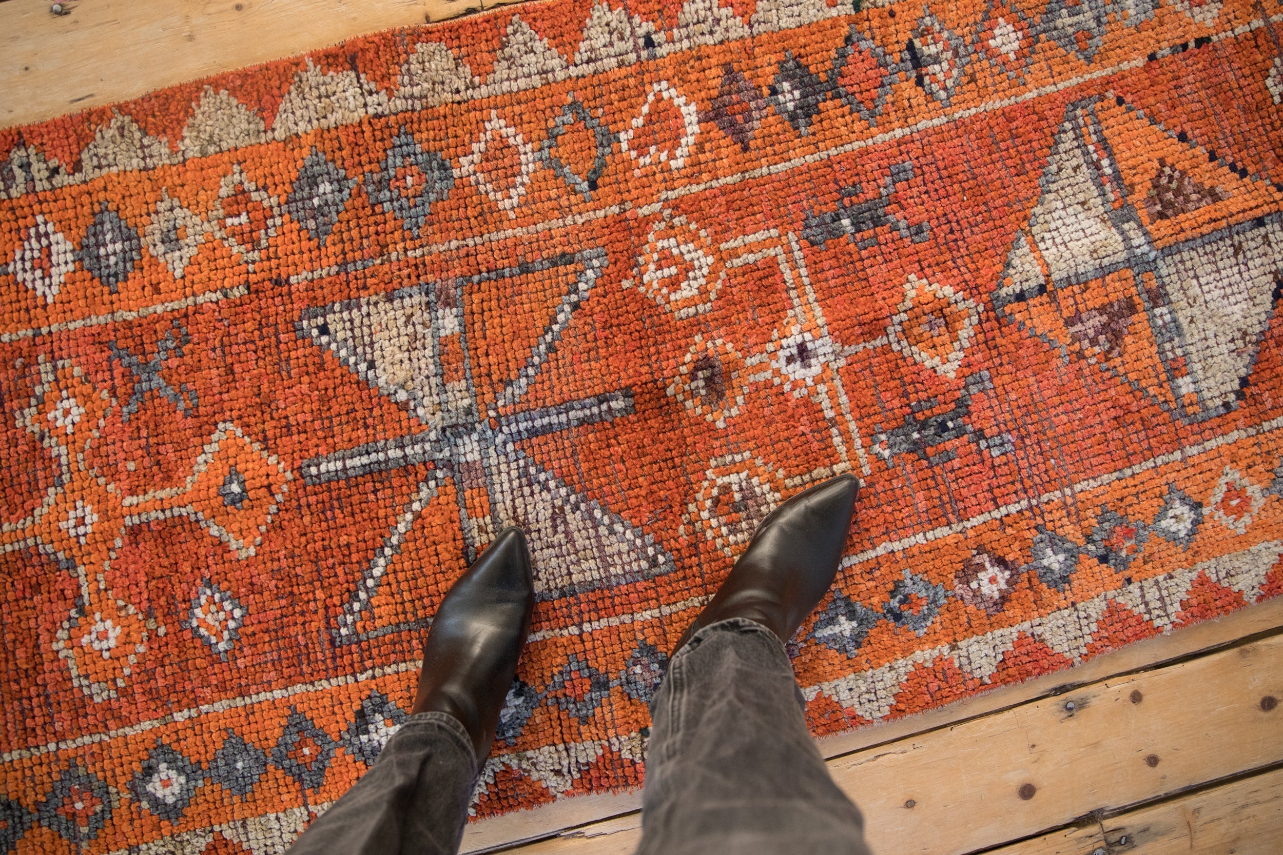 2.5x11 Vintage Distressed Kurd Rug Runner // ONH Item 11631 Image 1