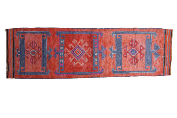 3.5x12 Vintage Distressed Kurd Rug Runner // ONH Item 11634