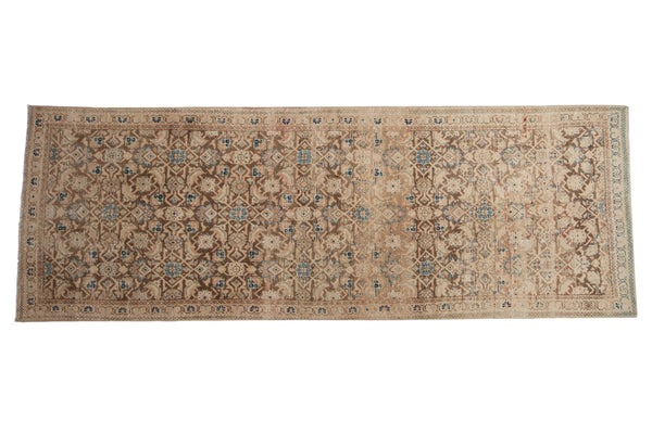 3.5x10.5 Vintage Distressed Hamadan Rug Runner // ONH Item 11637