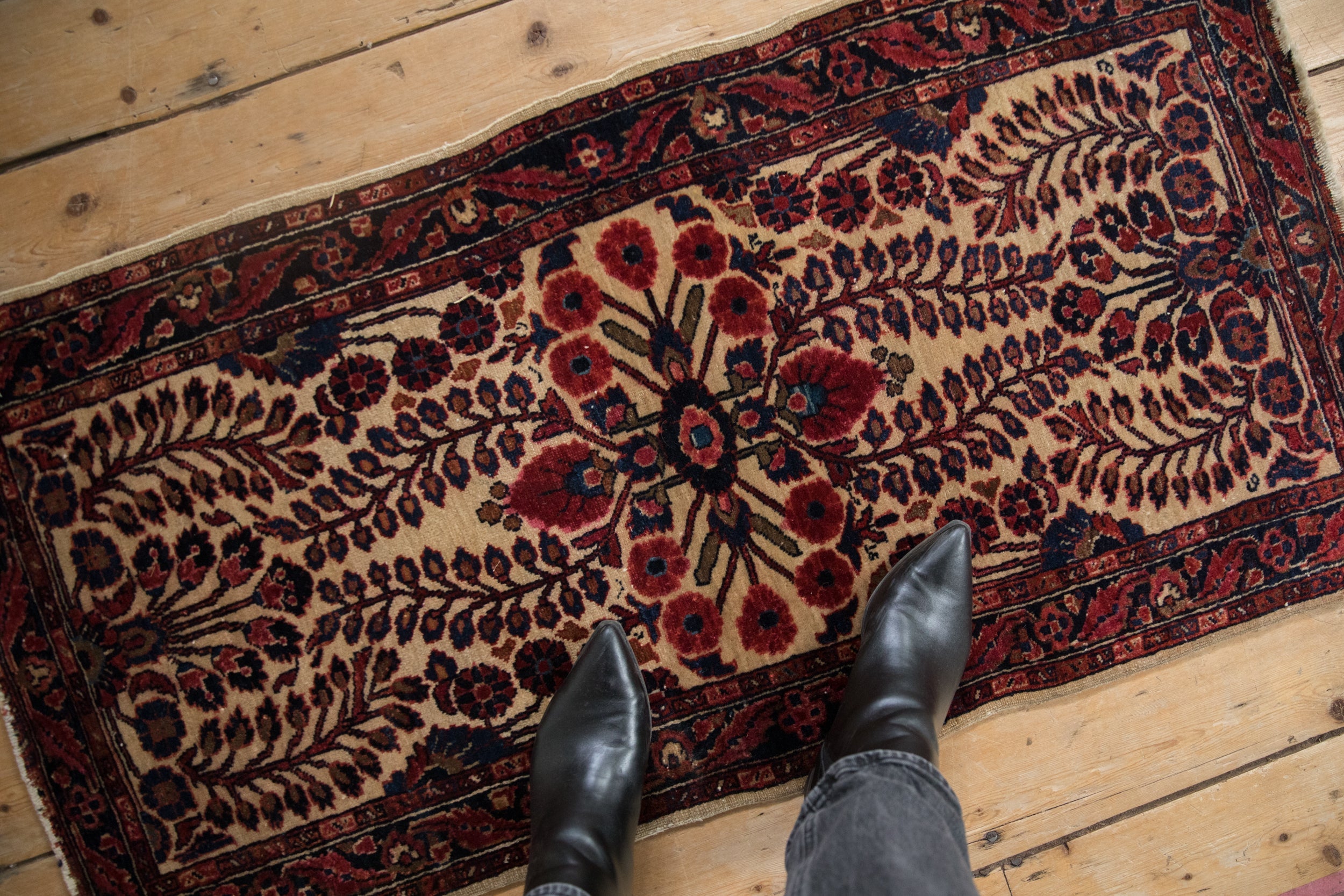 2x4 Antique Mohajeran Sarouk Rug Runner // ONH Item 11643 Image 1