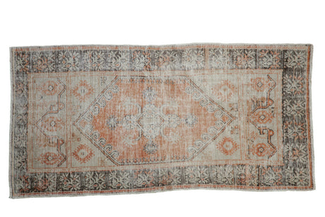 2.5x5 Vintage Distressed Oushak Rug Runner // ONH Item 11648