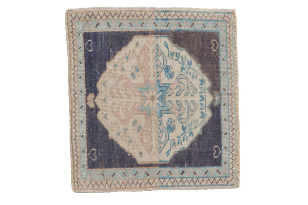 Vintage Distressed Oushak Square Rug Mat // ONH Item: 11663