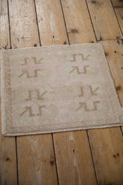 Vintage Distressed Oushak Square Rug Mat // ONH Item: 11664, Image 2