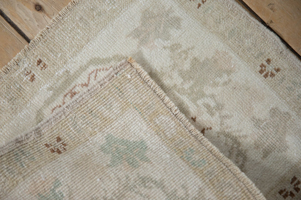 Vintage Distressed Oushak Square Rug Mat // ONH Item: 11702, Image 5