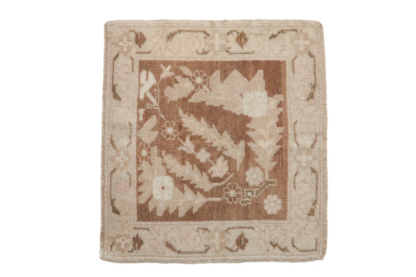 Vintage Distressed Oushak Square Rug Mat // ONH Item: 11720