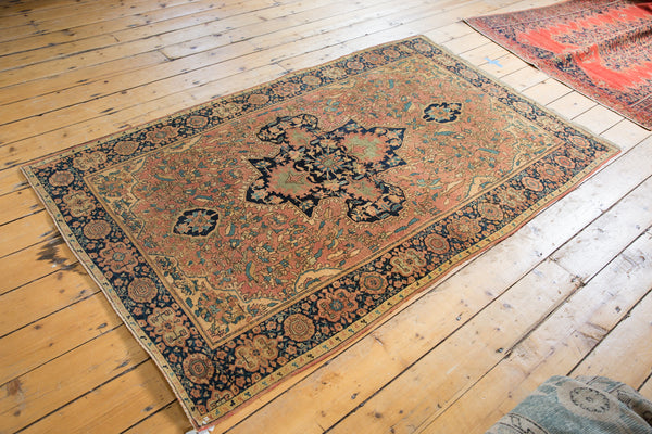 4x7 Antique Farahan Sarouk Persian Rug // ONH Item 1173 Image 7