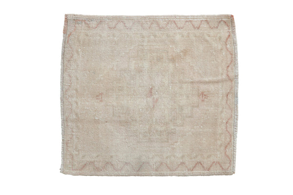 Vintage Distressed Oushak Square Rug Mat // ONH Item: 11731