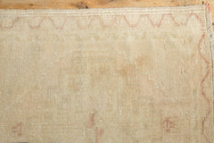 2.5x2.5 Vintage Distressed Oushak Square Rug Mat
