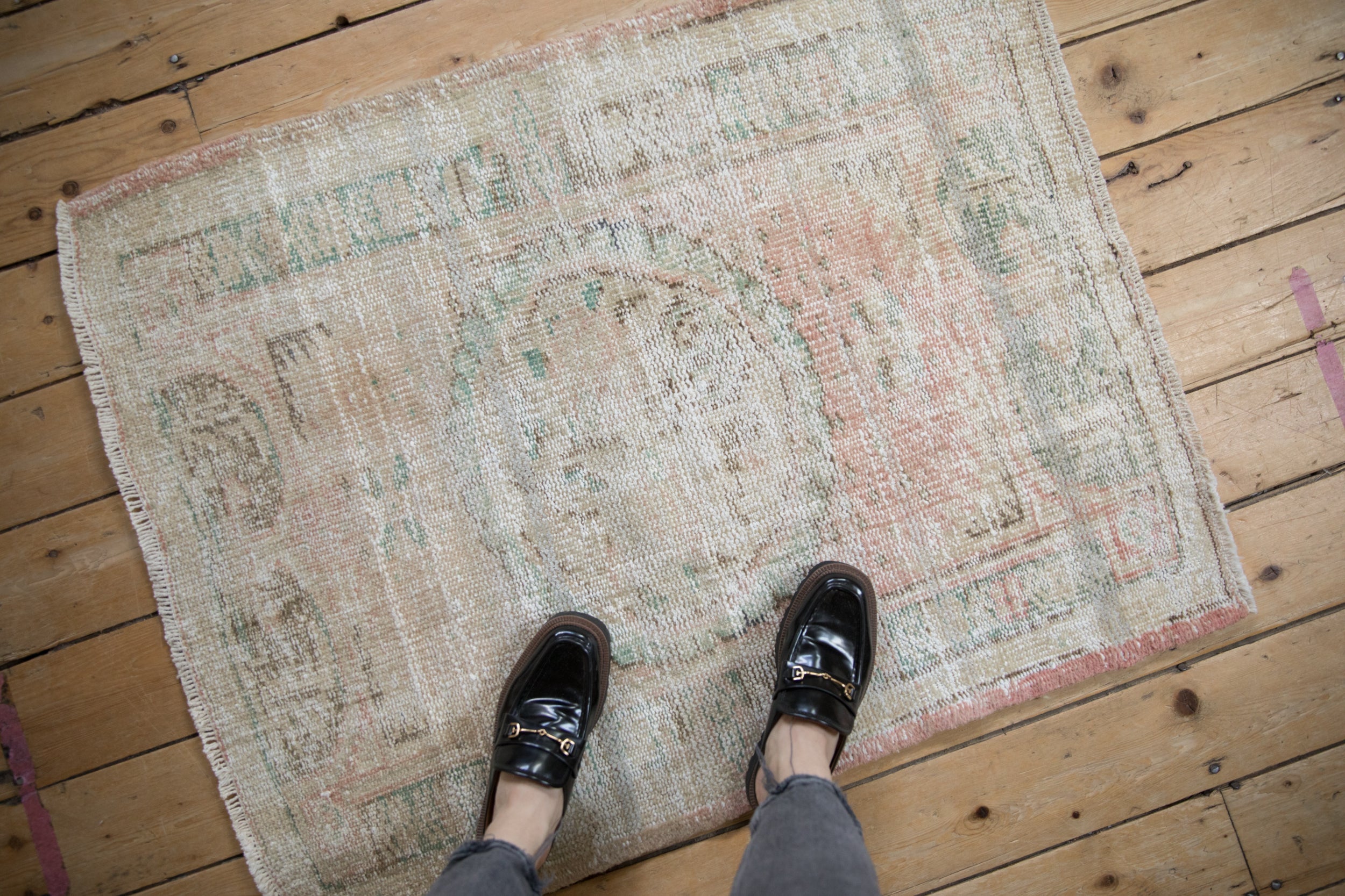 Vintage Distressed Oushak Square Rug // ONH Item: 11741, Image 1