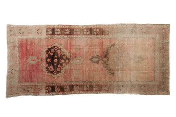 Vintage Distressed Oushak Rug Runner // ONH Item: 11749