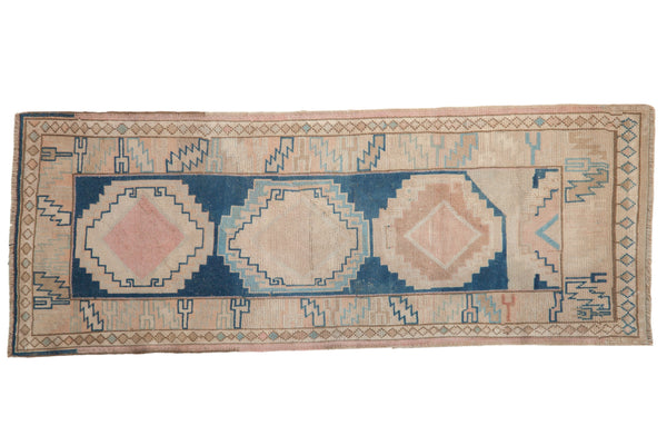 Vintage Distressed Oushak Rug Runner // ONH Item: 11759